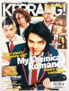 MY CHEMICAL ROMANCE JULIETTE LEWIS MARS VOLTA Kerrang magazine February 2005 COF - Picture 1 of 7