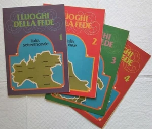 Set 4 Poster Cartine Geografiche Italia e Isole "I Luoghi della Fede" 1979LF - Bild 1 von 10