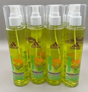ADIDAS ACTIVE BODY MIST ORANGE/VIOLET SCENT 240ML LOT OF 8 - Picture 1 of 2