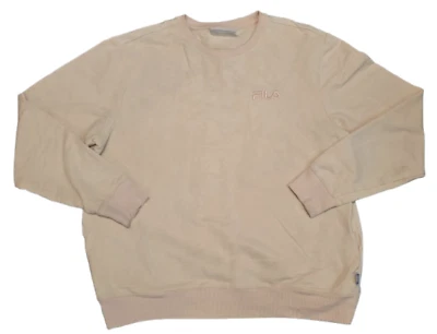 Fila Mujer Manga Larga Cómoda Crew Sudadera Melocotón! (Talla Grande 0047) Foto 1 de 3