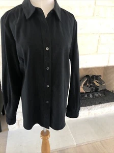 STYLE & CO Black Faux Suede Shirt Jacket 16 - Picture 1 of 4