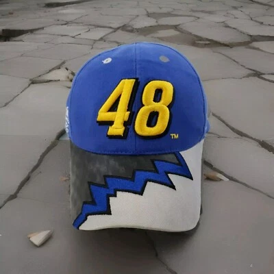 Jimmie Johnson 可调帽 2003 方格旗运动 # 48 — 第 1/4 张图片