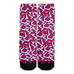 Function - Russian Flag Repeating Pattern Sock Russia country pride cup world - Picture 1 of 2