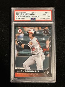 2020 Bowman Next Adley Rutschman RC Baseball America's Top 100 PSA 10 GEM POP 11