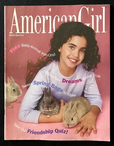 American Girl Magazine - March/April 2001 W/ Iron-On Transfers - Picture 1 of 4