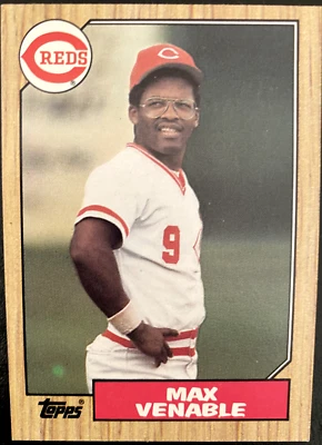 Max VENABLE  MLB 1987 Topps #226 Cincinnati Reds - Image 1 of 2