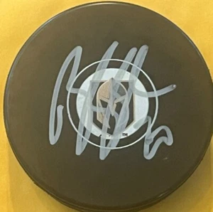 Brandon Saad Signed Golden Knights Logo Puck - Picture 1 of 1