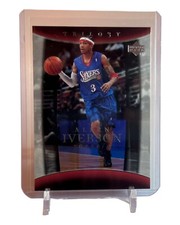 2004-05 Upper Deck Trilogy Allen Iverson Card #73 Hall of Fame! 76ers W/Top Load