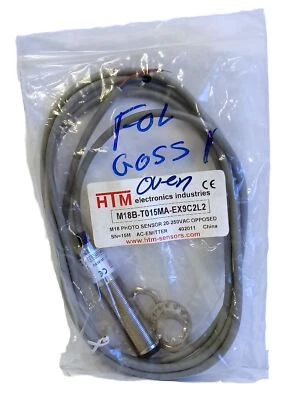 HTM Electronics M18B-T015MA-EX9C2L2 20-250VAC Photoelectric Proximity Sensor - Image 1 of 3