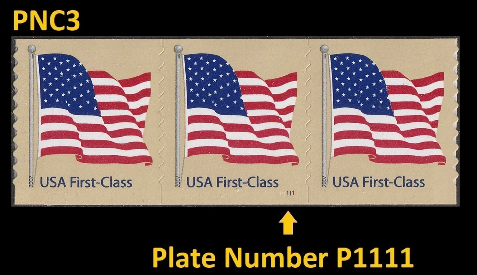 US 4132 Flag First Class NDN 41c PNC3 APU P1111 MNH 2007 - Image 1 of 1
