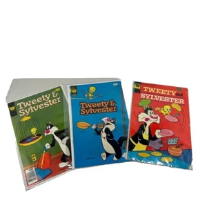 Tweety and Sylvester Warner Bros Comic Books 1974 1979 1981 Vintage Lot 3 - Picture 1 of 11