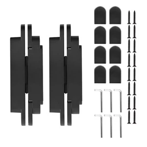 Pair 6 Inch Heavy Duty Hidden Door Hinges Zinc Alloy Invisible Hinge 180 Degree - Picture 1 of 12