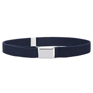 Buyless Fashion Kids Toddlers Baby Adjustable Elastic Stretch Belt Silver Buckle - Picture 1 of 252