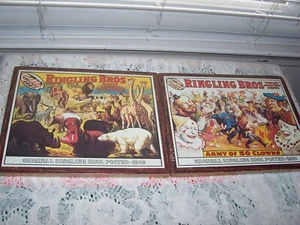 ACTION DECORATOR WALL PLAQUES RINGLING BROS CIRCUS SET OF 2 WALL PLAQUES  - Picture 1 of 5