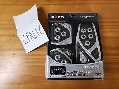 Juego de pedales RAZO RP105 GT Spec MT-L aluminio diecast coche mate Japón NUEVO Foto 1 de 3