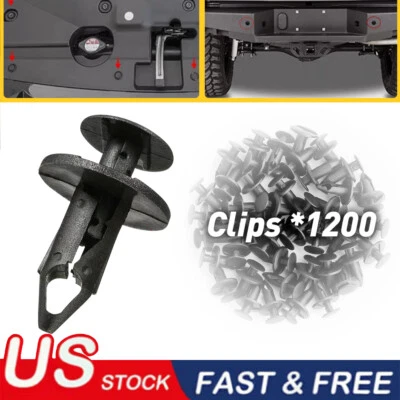 1200x Coche 8mm Diámetro Agujero Plástico Remaches Sujetador Auto Guardabarros Parachoques Pin Clips Foto 1 de 4