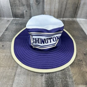 NWT NCAA Zephyr Washington Huskies Purple Outdoor S/M Sun Bucket Hat Cord - Picture 1 of 10