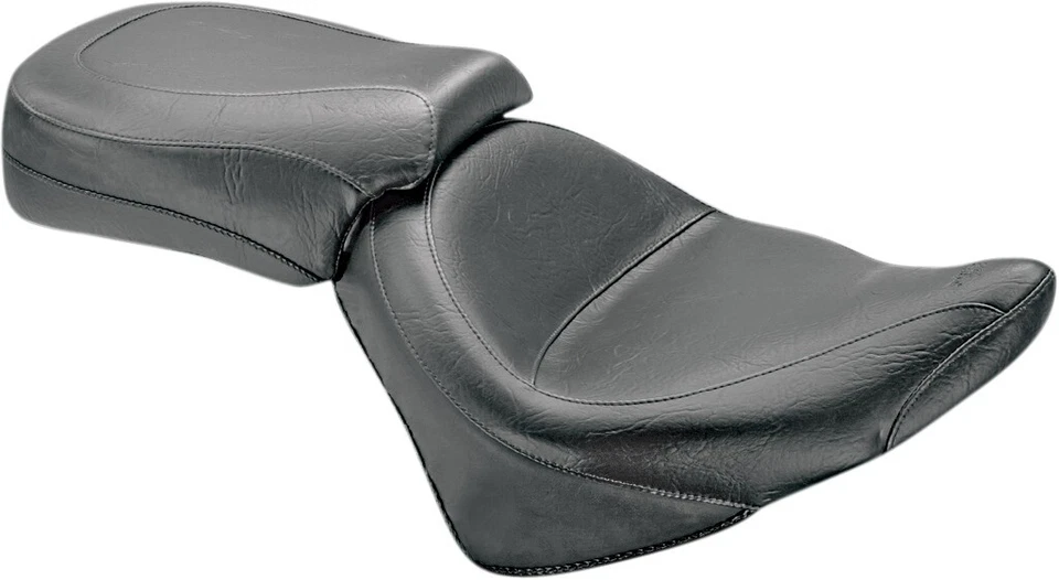Asiento Mustang ancho vintage de dos piezas negro para modelos Victory 76511 Foto 1 de 1