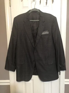 Neu mit Etikett Jos A Bank Regal Signature Jacke Blazer ~ 44 R ~ Seide/Wollmischung ~ grau/braun - Bild 1 von 12