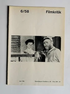 FILMKRITIK 1958/6  Titelfoto: African Queen - Humphrey Bogart / Katherine Hepbur - Bild 1 von 3