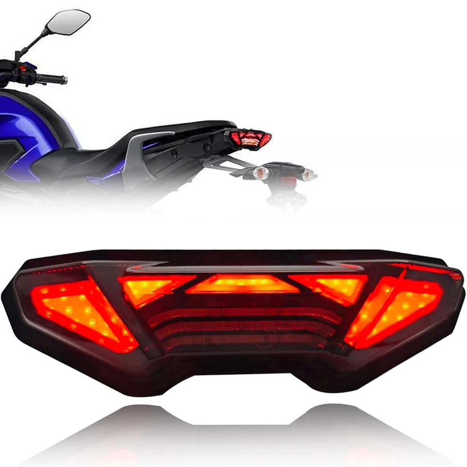 Luz trasera LED con señales de giro para Yamaha MT09 FZ09 MT-09 FZ-09 2014 2015 Foto 1 de 4