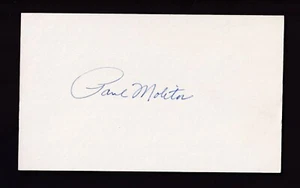 Paul Molitor Autographed 3x5 Index Card Unlined PSA/DNA - Picture 1 of 2