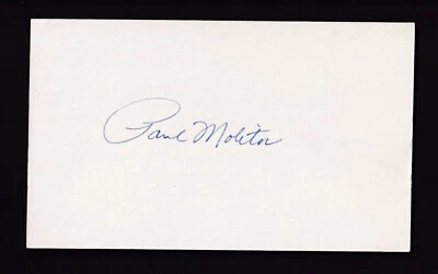 Paul Molitor Autographed 3x5 Index Card Unlined PSA/DNA - Image 1 of 2