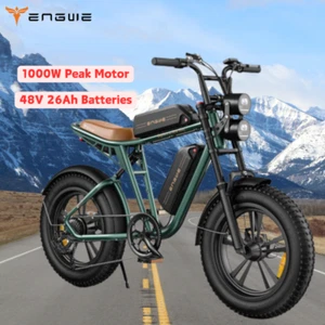 ENGWE M20 48V 26Ah Dual Batteries E-Mountain Bike 30mph UL 2849 certified Green - Picture 1 of 15