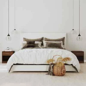 Comodini 2 pz con Cassetto Rovere Marrone - Foto 1 di 9