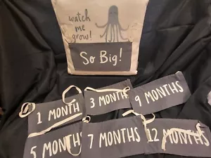 Baby Milestone Pillow - Octopus - Picture 1 of 1