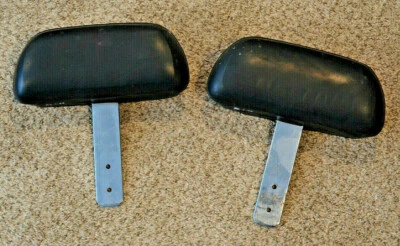 1974 1975 1976 HONDA CIVIC HEADRESTS HEAD REST BLACK AUTHENTIC CVCC OEM Foto 1 de 4