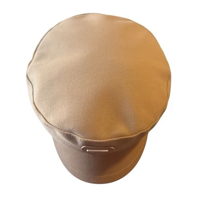 Boina pico marrón tostado camel nueva sin etiquetas | Gorra de béisbol sarga de algodón y ribete de cuero sintético Foto 1 de 3