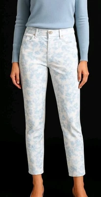 Lauren Jeans Co. Ralph Lauren Denim Talla 14 Floral De Colección Toile Campo Inglés Foto 1 de 4