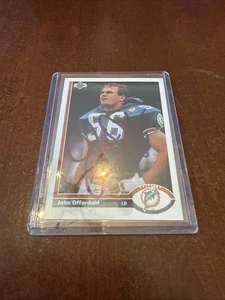 Upper Deck 1991 - Autografo John Offerdahl #293 - Foto 1 di 2
