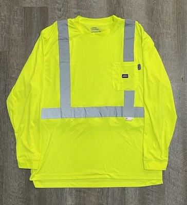 Camisa de Seguridad Dickies Alta Visibilidad 2XL 3M Rayas Reflectantes ANSI 2 XX-Grande Foto 1 de 4