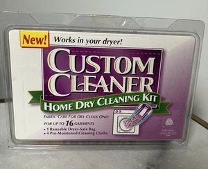 Custom Cleaner Home Dry Cleaning Kit–Cleans Up to 16 Garments–4 Cloth Packs–New - Picture 1 of 3