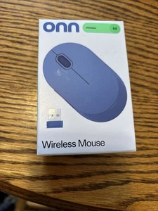 Mouse inalámbrico ONN de 5 botones en azul ofrece un diseño elegante y elegante Nuevo en caja - Imagen 1 de 6