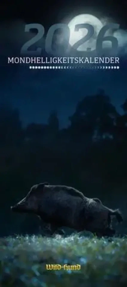 PAREY ZEITSCHRIFTEN VERLA Mondhelligkeitskalender 2026 | WILD UND HUND | Redaktion WILD UND HUND | 13 S.