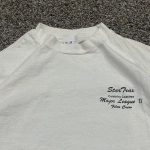 Vintage 90s Major League II Film Crew Movie Promo TShirt Hanes Beefy Mens XL - Picture 1 of 6