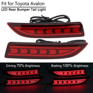For Toyota Avalon 2019 2020 Rear Bumper Tail Light LED Brake Turn Lamp Red Lens - Picture 1 of 8
