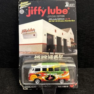 Johnny Lightning Jiffy Lube Editions 14, '66 VW 23 Window Samba Bus Bad Card - Picture 1 of 2
