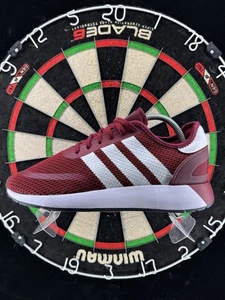 Adidas Originals Burgundy Running Trainers UK 8 Sneakers Lightweight Shoes - Picture 1 of 7