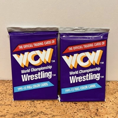 WCW World Championship Wrestling Official Trading Cards- 1991, New, Unopened, 12 - Image 1 of 4
