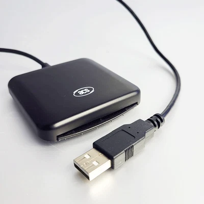 ACR39U-U1 Chipkartenleser IC Smart Card Reader mit USB Kabel Schwarz - Bild 1 von 3