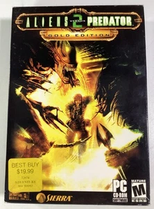 ALIEN vs PREDATOR 2 Gold Edition COMPLETO in scatola 2001 PC CD-ROM bello raro - Foto 1 di 24