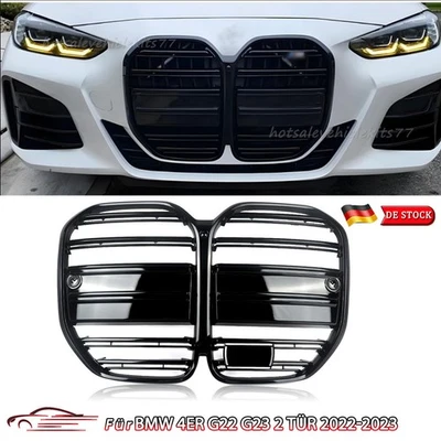 Griglia radiatore nera Sport CSL Style per BMW Serie 4 G22 G23 430i M440i Grill 2021+