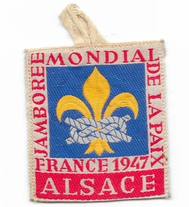 Alsace Subcamp Patch 1947 6th World Jamboree Held in France Boy Scouts GP - Picture 1 of 2