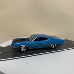Johnny Lightning Motor Trend #11 1970 Ford Torino GT Blue/Black Two-Tone 1:64 NM - Picture 1 of 13