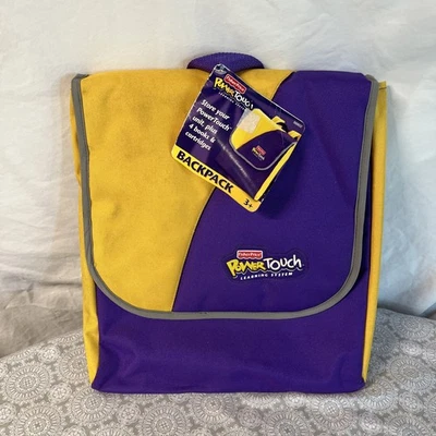 Fisher-Price Power Touch Learning System Carrying Case Purple-Yellow Backpack - Image 1 of 4