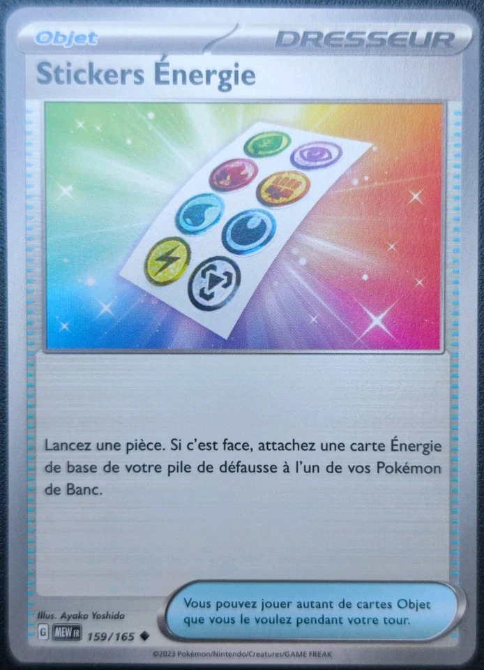 Carte Pokémon 159/165 Stickers Énergie EV3.5 MEW 151 FR NEUVE - Photo 1/1
